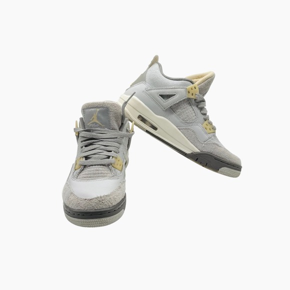 Air Jordan 4 Retro SE Craft Photon Dust (GS) - Youth Kids Sneakers - Gray Shoes - Picture 3 of 11